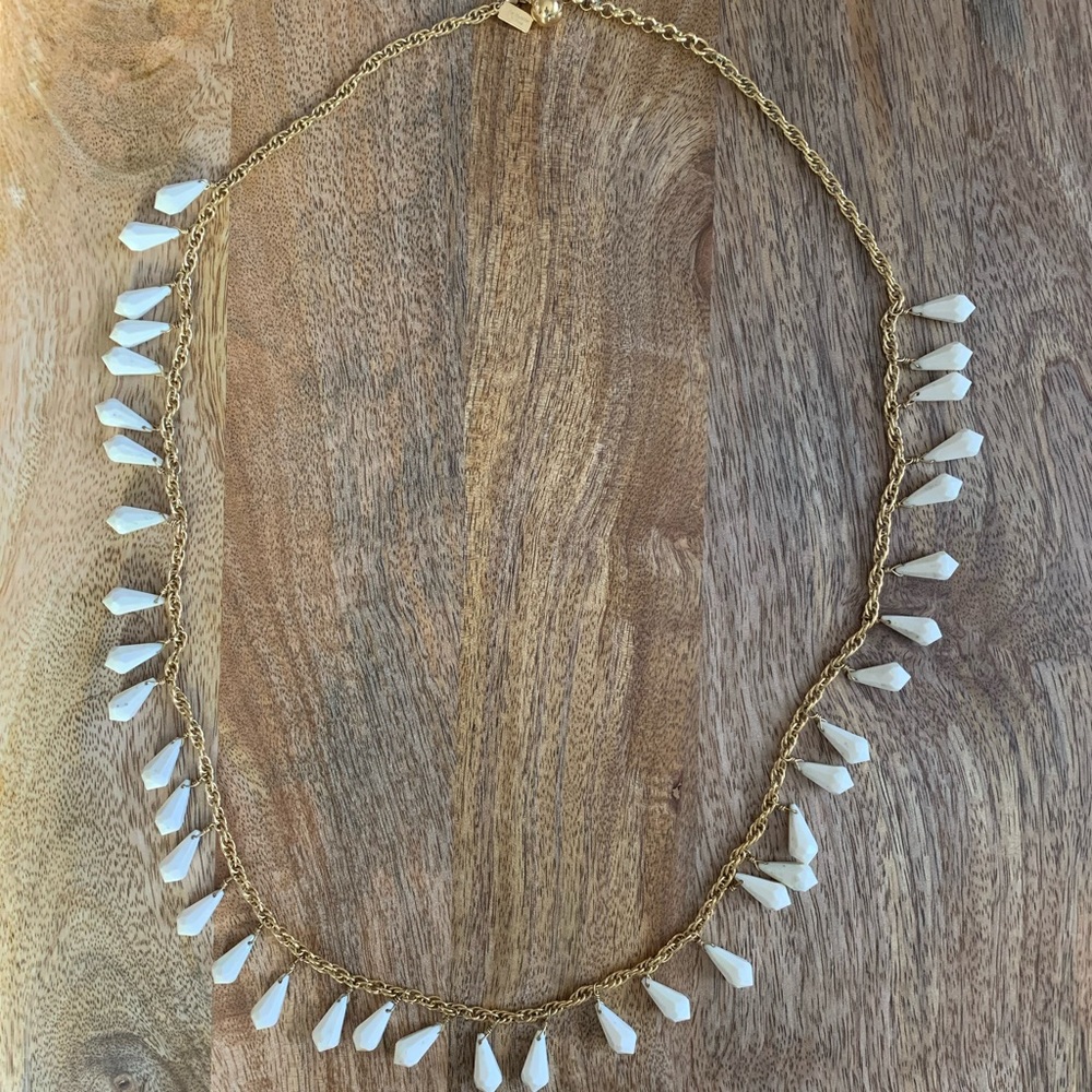kate spade | White Beaded Necklace